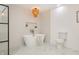 Bathroom featuring free standing tub and walk-in shower at 1026 Jefferson Ave, Indianapolis, IN 46201