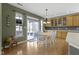 Bright eat-in kitchen with lots of cabinet storage and a view of the backyard at 10451 Meadow Lake Dr, Fishers, IN 46038