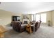 Spacious living room with cozy seating, fireplace, and large windows for ample natural light at 10451 Meadow Lake Dr, Fishers, IN 46038