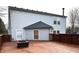 The property features a large wooden deck and fenced-in yard at 10622 Howe Rd, Fishers, IN 46038