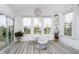 Light-filled breakfast nook with large windows and a view, ideal for starting your day off bright at 1142 Cobra Dr, Franklin, IN 46131