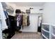 Walk-in closet featuring ample storage with shelves and hanging space at 1142 Cobra Dr, Franklin, IN 46131