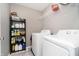 Functional laundry room with modern appliances and plenty of storage at 1142 Cobra Dr, Franklin, IN 46131