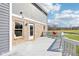 The home features a bright and cheery deck, freshly stained, perfect for relaxation and entertaining at 12121 N Berling Dr, Mooresville, IN 46158