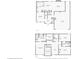 Home floor plan featuring a main level with a garage, living room, and kitchen and an upper level with bedrooms at 12121 N Berling Dr, Mooresville, IN 46158