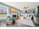 Inviting living room featuring a fireplace, stylish decor, and plenty of space to relax and entertain at 12121 N Berling Dr, Mooresville, IN 46158