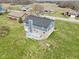 Aerial view of a two story home featuring a back deck and a mix of vinyl siding and brick detail at 12121 N Berling Dr, Mooresville, IN 46158