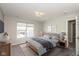 Bright bedroom with modern decor, neutral walls, and large windows at 15405 Fawn Meadow Dr, Noblesville, IN 46060