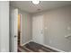Inviting entryway with vinyl flooring and white trim at 15405 Fawn Meadow Dr, Noblesville, IN 46060