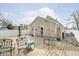 Inviting back deck is perfect for entertaining, offering a relaxing outdoor space and features classic outdoor seating at 2349 S Randolph St, Indianapolis, IN 46203