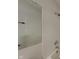 Shower with white shower surround and silver hardware at 2617 N Temple Ave, Indianapolis, IN 46218