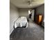 Cozy bedroom with neutral walls, plush carpet, and a walk-in closet for plenty of storage and a comfortable bed at 298 Rocky Rd, Greenfield, IN 46140
