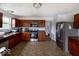 Functional kitchen with stainless steel appliances and ample cabinet space at 3432 Shepperton Blvd, Indianapolis, IN 46228