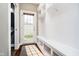 This entryway features built-in storage and a door to the outside at 5032 N Illinois St, Indianapolis, IN 46208