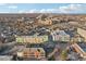 Urban aerial view of colorful apartment buildings, brick architecture, and the broader cityscape with diverse buildings at 546 E Merrill St, Indianapolis, IN 46203