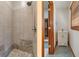Shower and vanity at 5517 Westbourne Ct, Greenwood, IN 46143