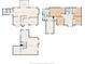 Detailed floorplan showcasing the layout of the entire home's three floors at 5517 Westbourne Ct, Greenwood, IN 46143