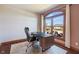 Comfortable home office with a large window and ample natural light at 5517 Westbourne Ct, Greenwood, IN 46143