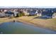 Overhead view displays the expansive backyard and neighboring pond, creating a private and natural retreat at 5842 Oakmont Blvd, Bargersville, IN 46106