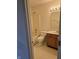 Functional bathroom features a tub-shower combination and vanity at 7128 Moon Ct, Indianapolis, IN 46241