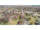 Aerial view of a townhouse community, featuring organized layouts and nearby amenities at 8 Greenwood Trail S Dr, Greenwood, IN 46142