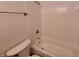 Clean and bright bathroom features a tub-shower and modern fixtures at 10960 Marlin Rd, Indianapolis, IN 46239