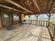Inviting outdoor deck area perfect for relaxing and entertaining, with views of the surrounding nature at 10960 Marlin Rd, Indianapolis, IN 46239