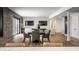Spacious game room features hardwood floors, pool table, poker table, and tv viewing area at 1355 Forest Hills Dr, Westfield, IN 46074
