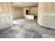 Unfinished basement providing a blank canvas for customization and expansion, showing open space and potential at 1419 School Bell Dr, Greenwood, IN 46143