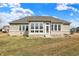 Inviting backyard with ample lawn space and a charming back door, perfect for entertaining at 16544 Gaither Ct, Westfield, IN 46074