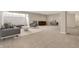 Modern finished basement with a comfortable seating area, wet bar, and stylish decor at 16544 Gaither Ct, Westfield, IN 46074