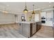 Gourmet kitchen with large island, stainless steel appliances, and plenty of counter space at 16544 Gaither Ct, Westfield, IN 46074