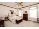Bedroom with neutral walls, carpeted floors, natural light, and traditional furniture at 1667 Decourcy Ct, Franklin, IN 46131