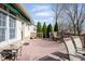 Relaxing outdoor deck, with an awning, featuring multiple seating areas, ideal for entertaining at 1667 Decourcy Ct, Franklin, IN 46131