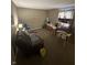 Spacious living room with carpeted floors and neutral-toned walls at , Indianapolis, IN 46219