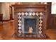 Living room showcases decorative fireplace with tiled accents at 189 S Jefferson St, Martinsville, IN 46151