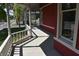 Inviting porch with classic railing and ample space for relaxing at 189 S Jefferson St, Martinsville, IN 46151