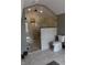 Featuring river rock tile, marble tile, and glass enclosure, this shower is gorgeous at 189 S Jefferson St, Martinsville, IN 46151