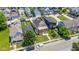 Aerial view of the neighborhood showcasing the house and surrounding properties at 2031 Central Ave, Indianapolis, IN 46202