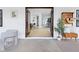 Stylish entryway featuring an inviting view into the open-concept living spaces at 2031 Central Ave, Indianapolis, IN 46202