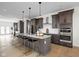 Elegant kitchen with a large island, marble countertops, and stainless steel appliances at 2031 Central Ave, Indianapolis, IN 46202