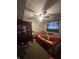 Cozy bedroom featuring a ceiling fan and a window at 4930 Candy Spots Dr, Indianapolis, IN 46237