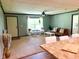 Cozy living room featuring a ceiling fan, lots of light and contemporary furniture at 5010 S 550 W, Columbus, IN 47201