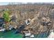 Lakefront house with private dock for boats and recreational activities on the water at 6198 Grosbeak Dr, Nineveh, IN 46164