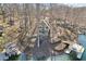 Lake house with private dock and stairs that lead to the shore at 6198 Grosbeak Dr, Nineveh, IN 46164