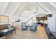 Open concept living area with cathedral ceilings that flows to a cozy kitchen at 6198 Grosbeak Dr, Nineveh, IN 46164