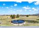Backyard featuring above-ground pool, blue sky, and view of the surrounding landscape at 7418 W Old Sr 252, Edinburgh, IN 46124