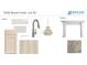 A kitchen concept design featuring stone countertops, cabinets, faucet, backsplash and pendant light at 9163 Bryce Cir, Zionsville, IN 46077