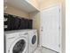 Convenient laundry room with modern washer and dryer units at 9459 Wimbledon Ct, Indianapolis, IN 46250