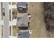 Birds eye view of a large backyard with an umbrella, a play set, and lush green grass at 19966 Chatham Green Dr, Westfield, IN 46074